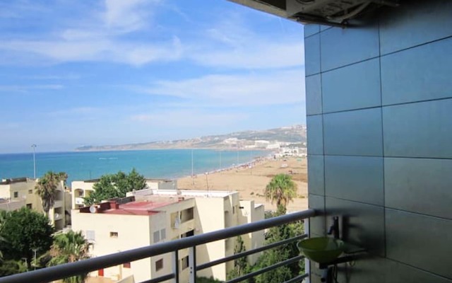 Apartment With One Bedroom In Tanger, With Wonderful Sea View, Shared Pool And Furnished Balcony 50 M From The Beach