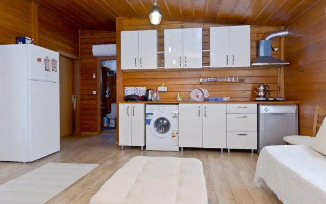 Tiny House With Shared Pool and Balcony in Bodrum