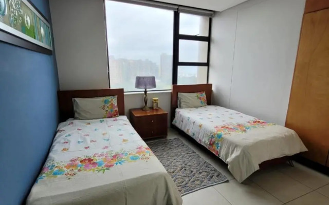 Accommodation Front - Exquisite 6 Sleeper Apartment with Ocean Views