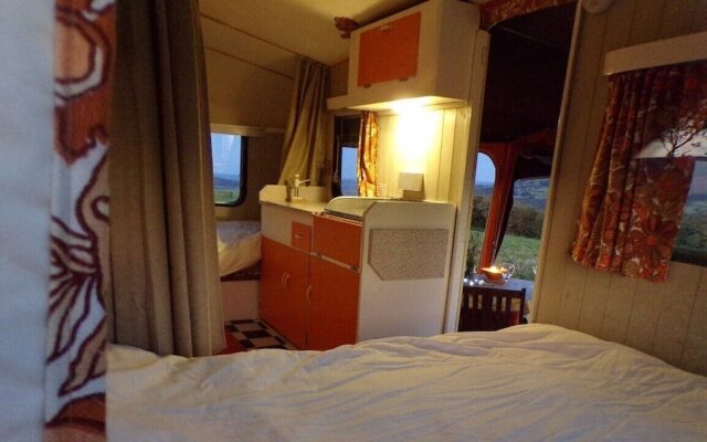 Retro 1960's Caravan With Mountain Views