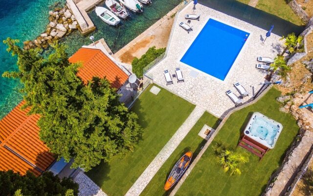 Beachfront Villa Gabriela with Pool