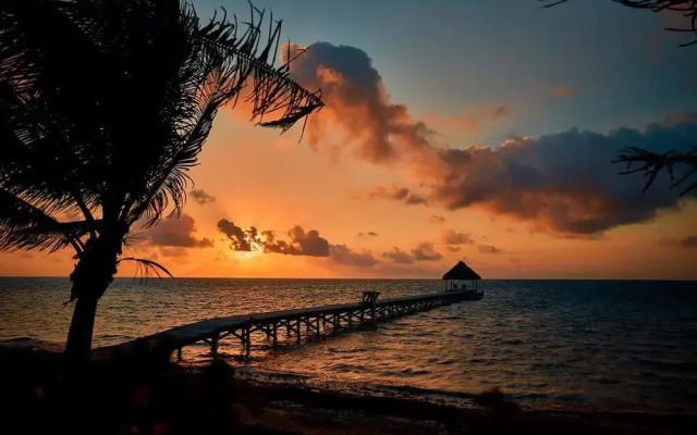 Beachfront Villa With Long Private Pier and Pool