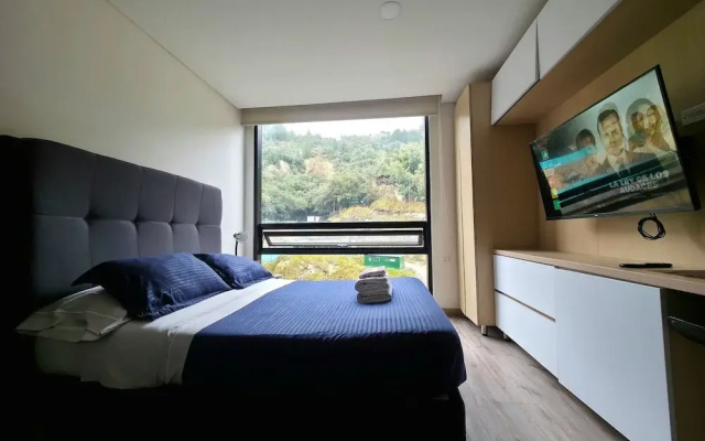 Despierta con vista a la montaña