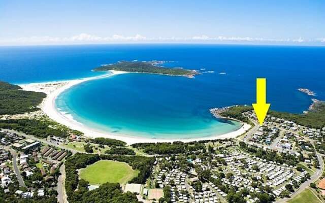 On the Beach at Fingal Bay