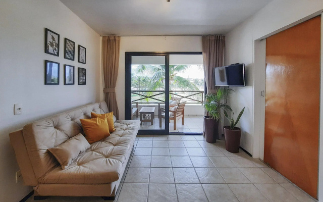 Aquaville 2 Suítes c/Varanda Pé na Areia 5 Pessoas