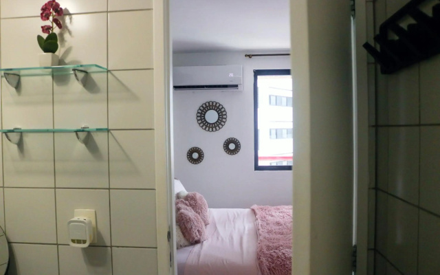 Apartamento com Varanda vista mar, Max 4 Pessoas