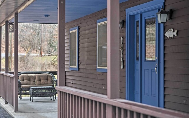 Riverfront Elkins Home w/ Fireplace & Deck!