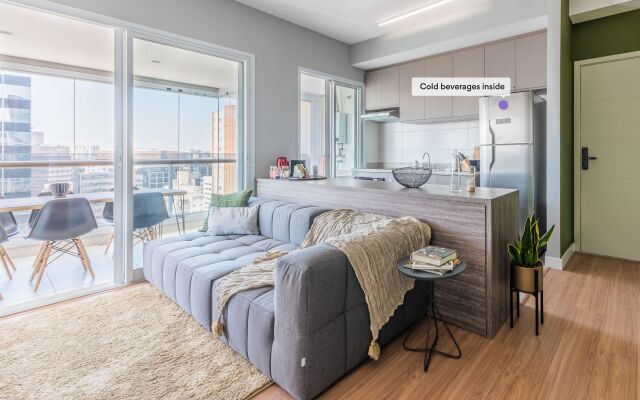 Apartamento com vaga e vista panorâmica | Vila Olímpia