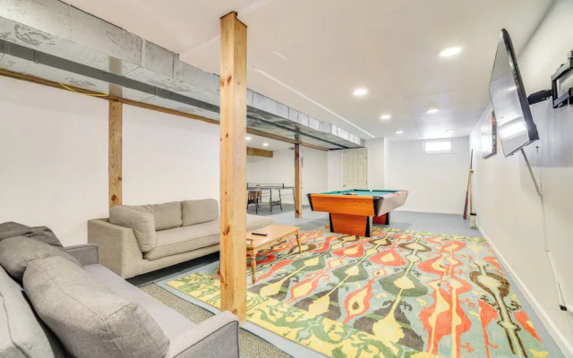 Game Room + Fire Pit: Poconos Family Getaway