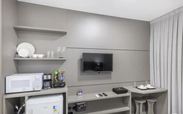 MHFA Studios em Prédio Luxuoso Vista Mar