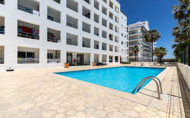 Quarteira First Line Front Beach Pool Flat View