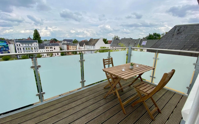 Wölkchen - Wohnung mit Balkon, Holzdielen & TV