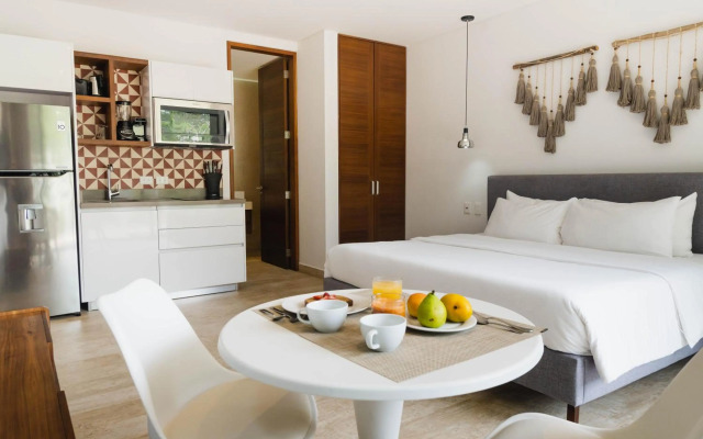 Modern studio spa & gym at Central Park Tulum