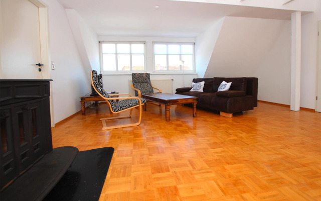 Flat in Klocksin with a garden