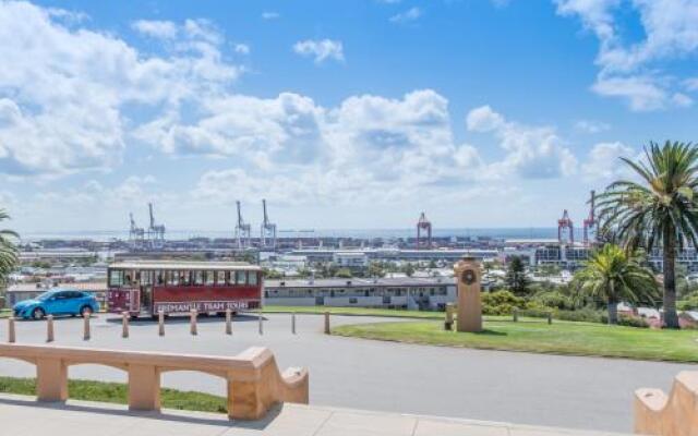 Studio 204 with harbour, ocean and sunset views from the balcony