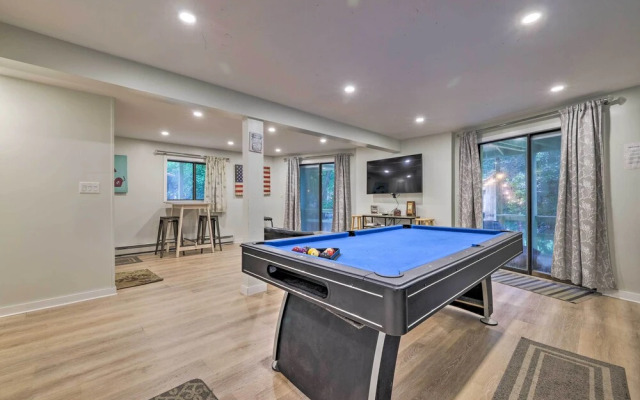 Tobyhanna Home: Private Deck, Hot Tub & Game Room!