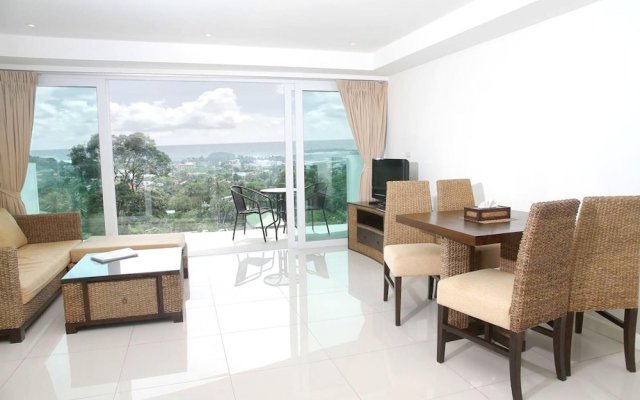 Apartment with 2 Bedrooms in Phuket, with Wonderful Sea View, Shared Pool, Furnished Balcony - 2 Km From the Beach