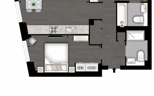 Manhattan Loft Inspired 2 Bed