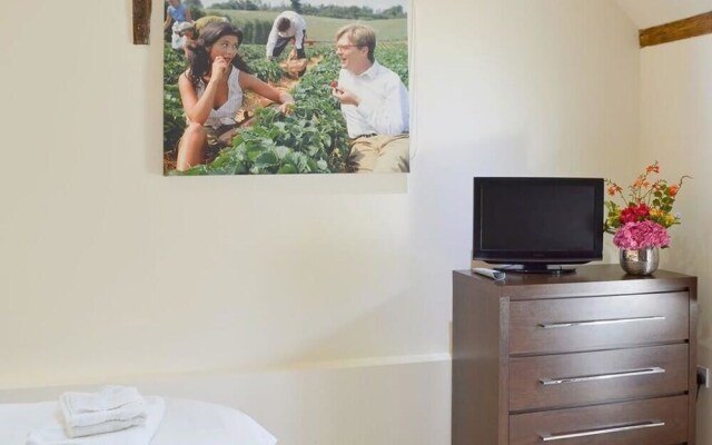 Luxury Cart Lodge set on the farm which featured in the 'Darling Buds of May'