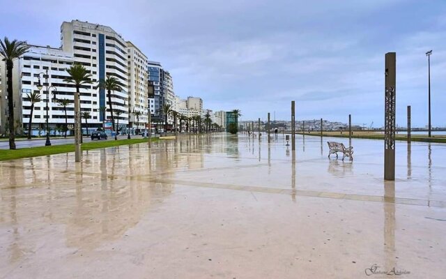 Apartment With 2 Bedrooms in Tanger, With Wonderful sea View, Shared Pool, Balcony - 10 m From the Beach