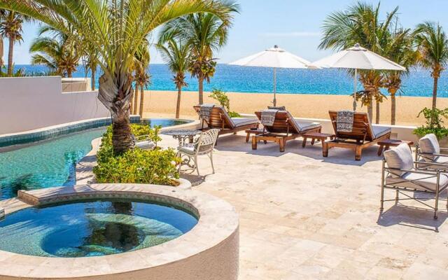 Spectacular 3-Story Beachfront Villa with a Huge Pool Patio