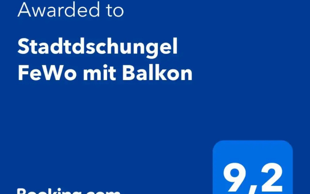Stadtdschungel FeWo mit Balkon