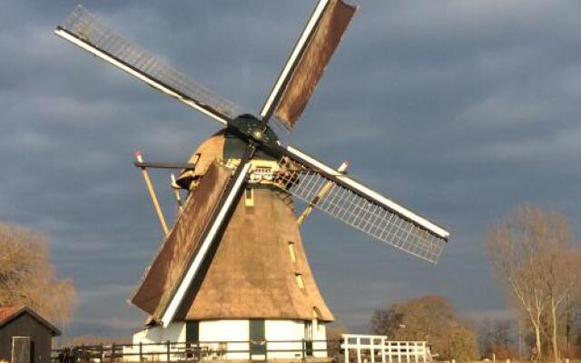 Mondriaanmolen, a real Windmill close to Amsterdam