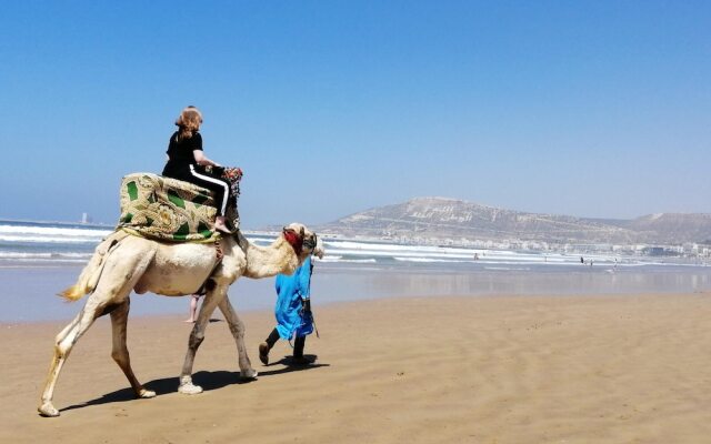 Apartment with One Bedroom in Agadir, with Wonderful Mountain View, Shared Pool, Furnished Garden - 5 Km From the Beach