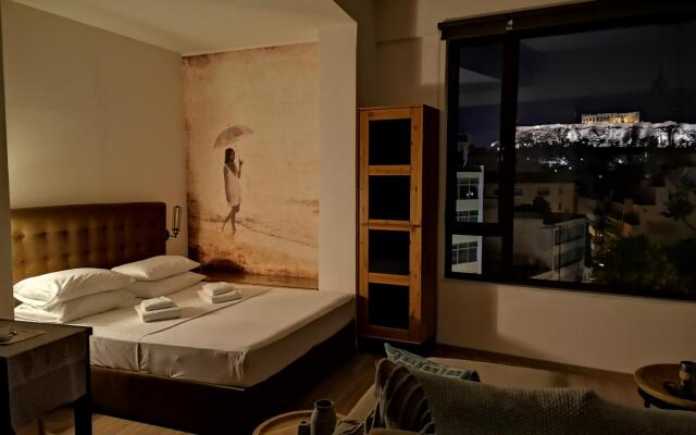 Explore Nightlife Near an Apartment With an Acropolis View