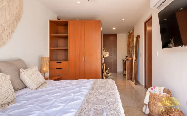 NHOA 302B Lux 1BR Condo Top Jungle View Aldea Zama