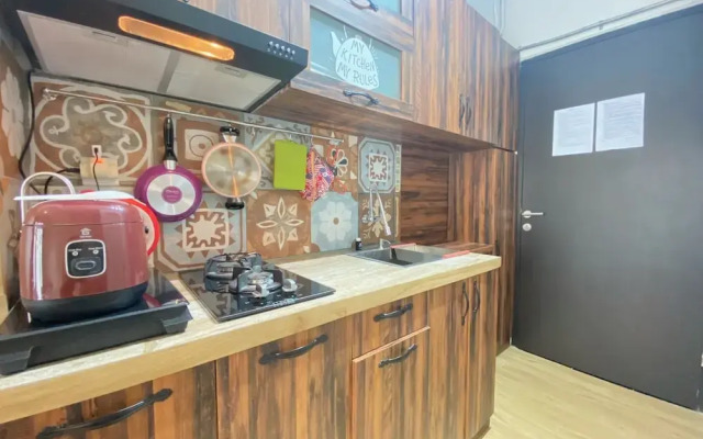 Scandinavian Studio Room At Grand Asia Afrika Apartment