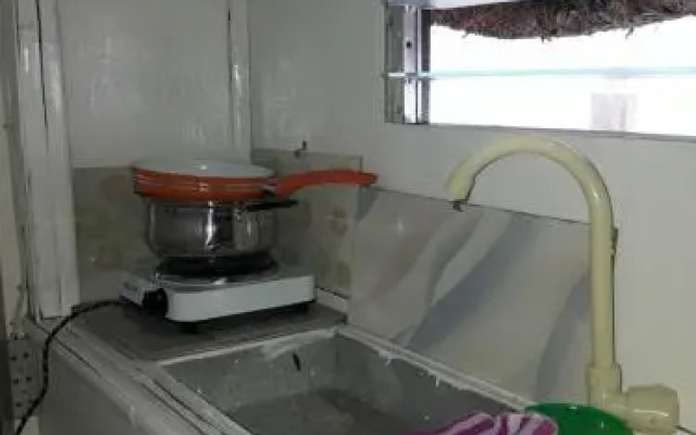 Bamboo village on the beach