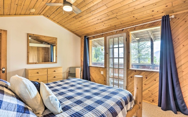 Peaceful Cabin w/ Mtn + River Views, Fire Pit
