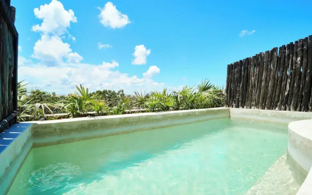 Luxury Penthouse in Aldea Zama, private pool and rooftop, 24 7 security in a gated community