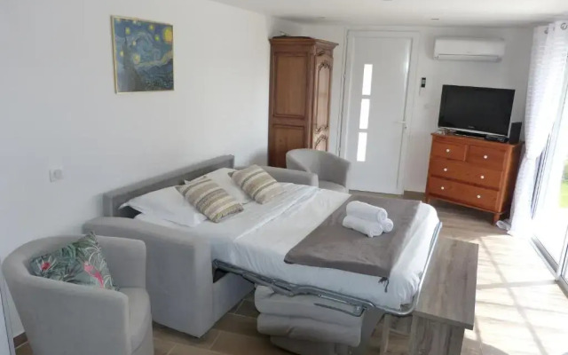 Mini villa T2 climatisée, vue mer, cosy & moderne