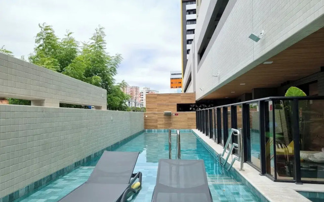 Apê na Pajuçara, AR na Sala, Fitness, Piscina & Kids