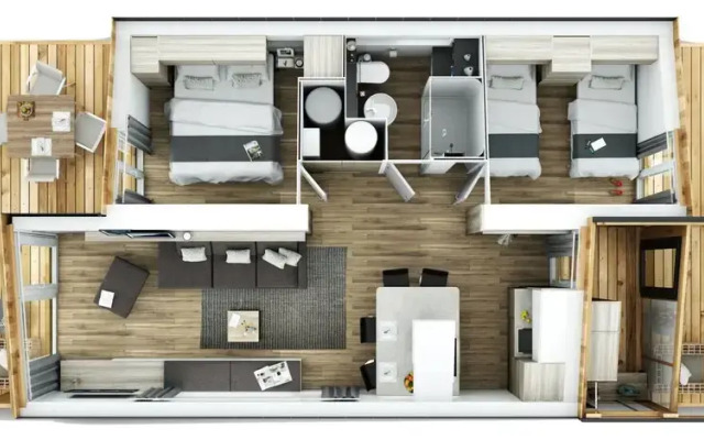 Ferienhaus Premium mit 2 Schlafzimmer K Tschach-mauthen