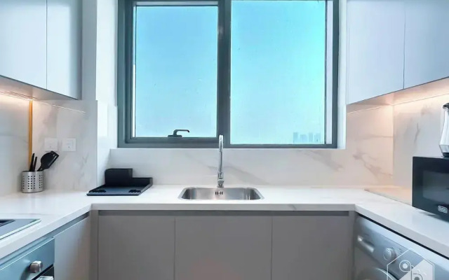 Cozy 1BR With Balcony & Views in Azizi Fawad