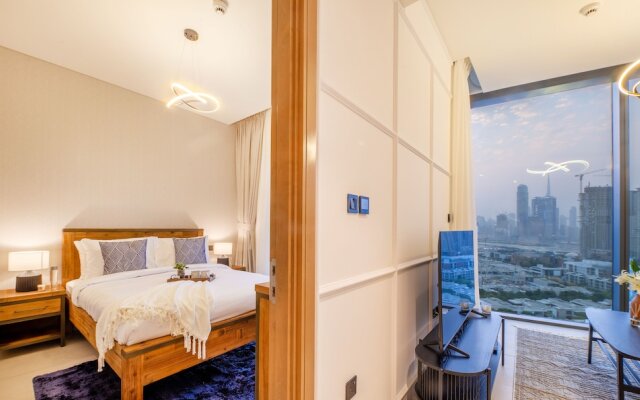 Manzil - Sleek 1BR nr Downtown w Burj views