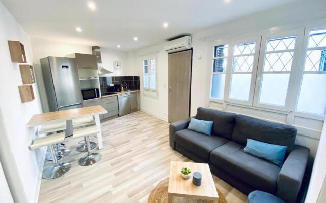 CAUVI - Antibes Centre, WIFI, Climatisation, 4 personnes