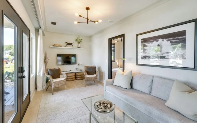 Modern Ludington Apartment Across From the Lake!
