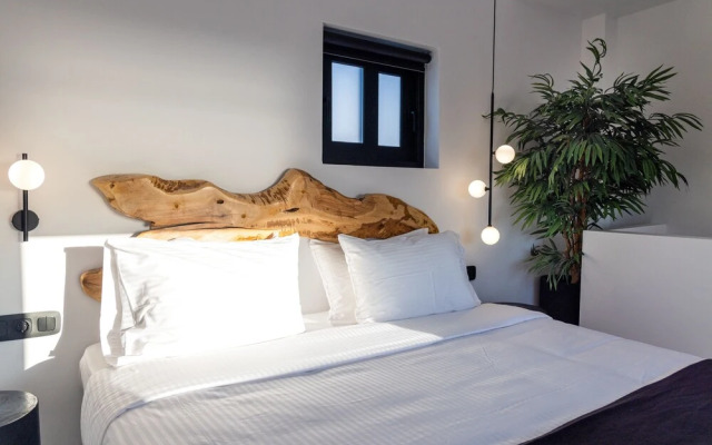 Mykonos Town Black Villa with Cave Heated Pool