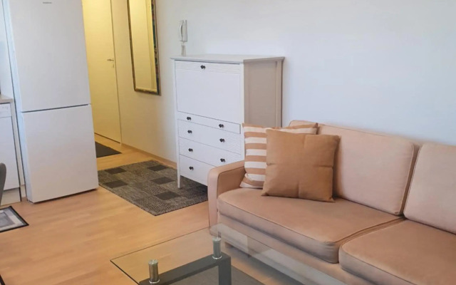 Moderni, viihtyisä pikkukaksio saunalla