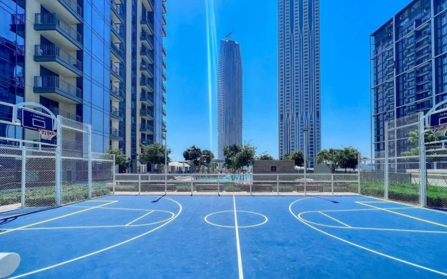 Bright 2BR in top Creek Rise Tower
