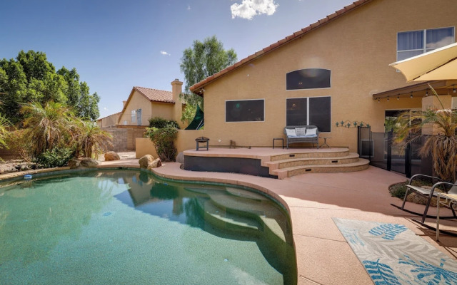 Luxe Phoenix Home w/ Pool + Basketball Court!