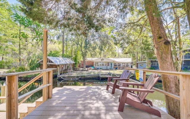 Tropical Canalfront Escape With Decks & Dock!