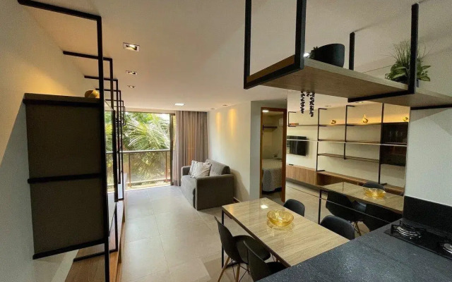 Apartamento de um quarto a beira-mar