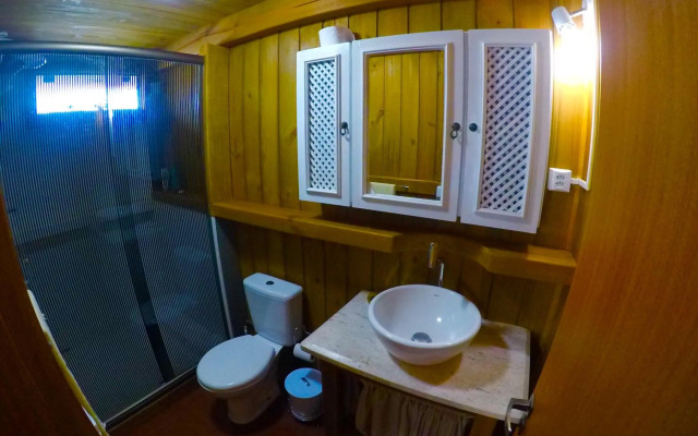 Bangalô com vista para o mar.