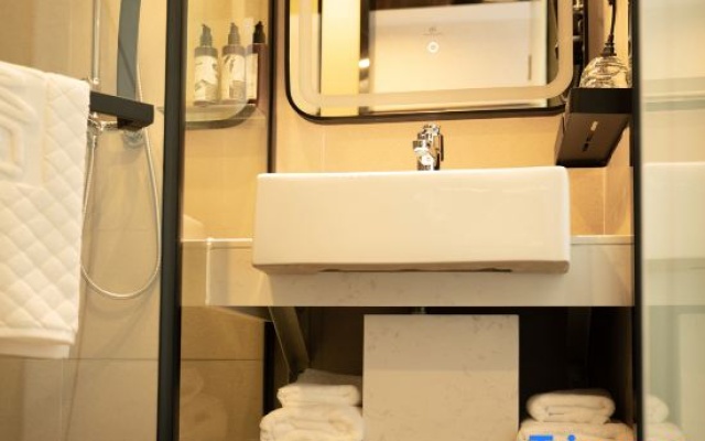 Shankee Tea Style Hotel (Zibo Linzi Railway Station Jiang Taigong Temple) – Bathroom – Zibo