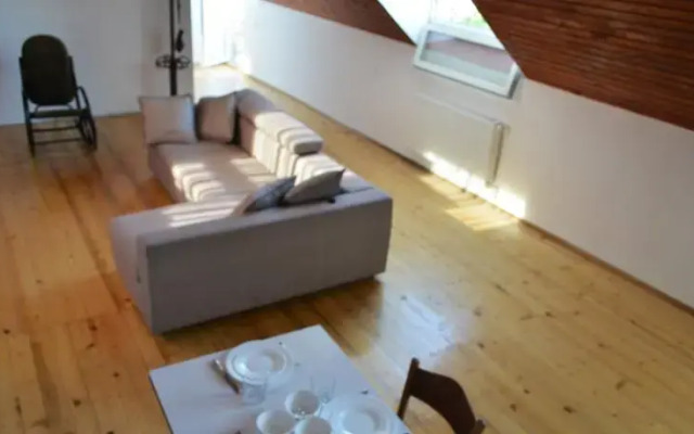 Studio in center with open terrace